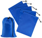 PALTERWEAR Drawstring Bag with Toggle - Nylon Cinch and Ditty Pouch Six-Pack (Blue, 9 x 12 Inch, Set of 6) - color: Blue, size: 9 x 12 Inch