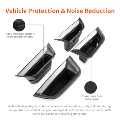MARCHFA Car Door Tray Organizer Compatible for Cadillac XT5 2025 2024 2023 2022 2021-2017 Accessories Interior Car Door Handle Insert Pocket Storage Box