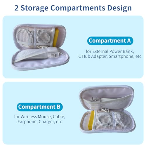 Electronics Organizer Travel Case, Cable Organizer Travel Essentials Tech Pouch,Suitable for Charger, Cable, Phone，Flash Drive,Blue Marble - color: Blue Marble