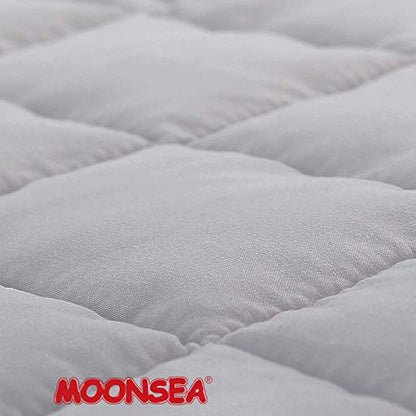 Moonsea Toddler Nap Mat with Pillow and Fleece Minky Blanket Grey, Lightweight and Soft Perfect for Toddlers Preschool, Daycare, Travel Sleeping Bag for Girls, 21" x 50" Fit on a Standard Cot - color: Beige Grey