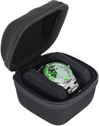 1 slots watch storage box, portable hard watch travel box, watch storage display storage box, padded watch portable box for watches - size: 1 Slot