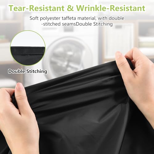 OTraki 20 x 24 inch Laundry Bag 2 Pack Travel Laundry Bags Medium Washable Dirty Clothes Bag Organizer with Drawstring Closure for Camp Fit Laundry Hamper Drying Do Not Exceed 176℉ Black - size: 20x24 inch