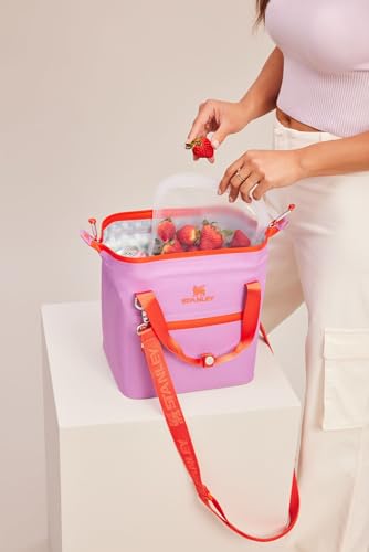Stanley All Day Julienne Soft Cooler Bag and Lunch Box | Insulated Travel Bag with Zipper | BPA-Free - color: Lilac, style: Mini