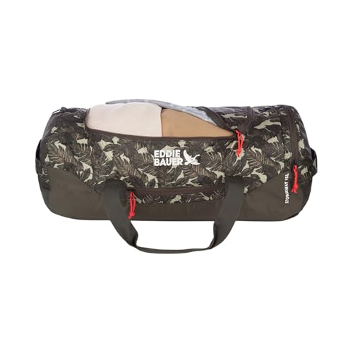 Eddie Bauer Stowaway Packable Duffel Bag | Travel | Foldable | Lightweight | Durable | Ripstop Polyester - color: Dark Loden