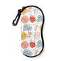 Sunglasses Soft Case with Carabiner Ultra Light Neoprene Zipper Glasses Case - color: Artistic Face