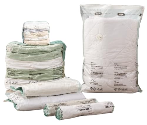 Vacuum Storage Bags for Clothing - NeatNest Mixed Set 6-pack, Includes Roll-Up, Flat, Cube Bags in Multiple Sizes for Travel and Home, Vacuum or Hand Press, All-in-One for Clothes and Bedding - color: Mixed Sizes Set