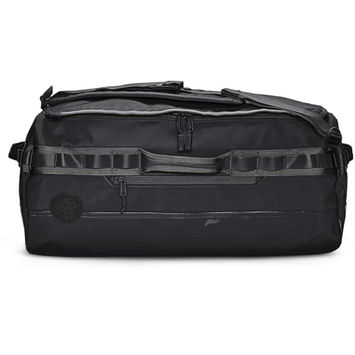 Baboon to the Moon Go-Bag Big Duffle Bag - Stylish, Compact, Large Travel Bag Lightweight, Durable, Water-Resistant for Men and Women (Black)