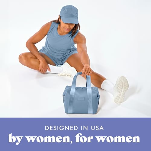 Fit & Fresh Remi Lunch Bag for Women Work – Neoprene Lunch Tote with Containers & Ice Pack, Reusable Meal Prep Lunch Box, Large Capacity, Machine Washable, Slate - color: Blue