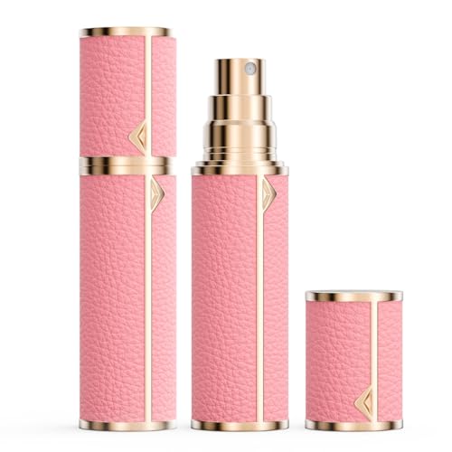 kuangre 10ml Atomizer Perfume Spray Bottle, Empty Cologne Dispenser, Portable Sprayer Travel Essentials for Many Scenes Gifts. - color: Pink-10ml
