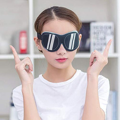 Honbay 3D Funny Eyeshade Soft Sleep Eye Mask with Adjustable Head Strap for Travel, Game, Party, Rest, Sleeping(Sunglasses) - style: Sunglasses