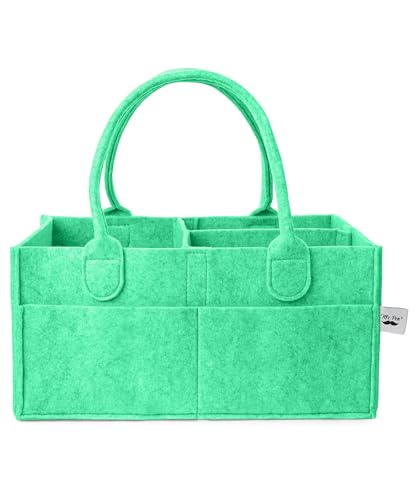 Mr. Pen- Baby Diaper Caddy Organizer, Green, Nursery Storage Bin and Car Organizer for Diapers and Baby Wipes - color: Green, size: 1 Pack, Regular