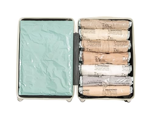 Vacuum Storage Bags for Clothing - NeatNest 6 Pack Roll-Up, 40×60cm (15.7"×23.6"), No Vacuum Needed, Compression Packing Bags for Clothes, Carry-On Luggage, Camping, and Travel - color: Roll x 6
