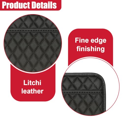 2PCS Car Side Pocket Organizer, Universal Waterproof PU Leather Auto Seat Gap Filler Storage Bag, Self-Adhesive Multifunctional Car Door Sunglasses Holder Pouch for Phone, Card (S) - size: S