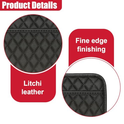 2PCS Car Side Pocket Organizer, Universal Waterproof PU Leather Auto Seat Gap Filler Storage Bag, Self-Adhesive Multifunctional Car Door Sunglasses Holder Pouch for Phone, Card (S) - size: S