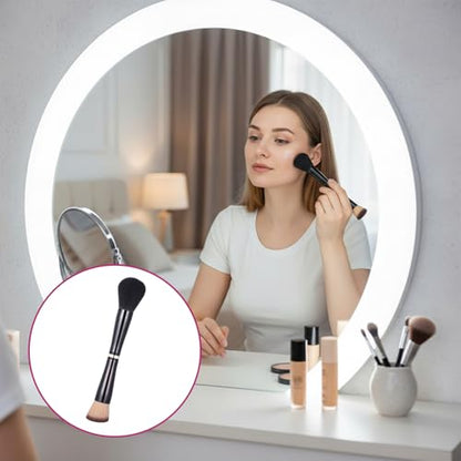 Travel Makeup Brushes 4 in 1 Makeup Brush Retractable Makeup-Brush Set Double Ended Makeups Brushes Set with Case Powder Foundation/Blush Eyeshadow Concealer Brush for Liquid Cream Powder