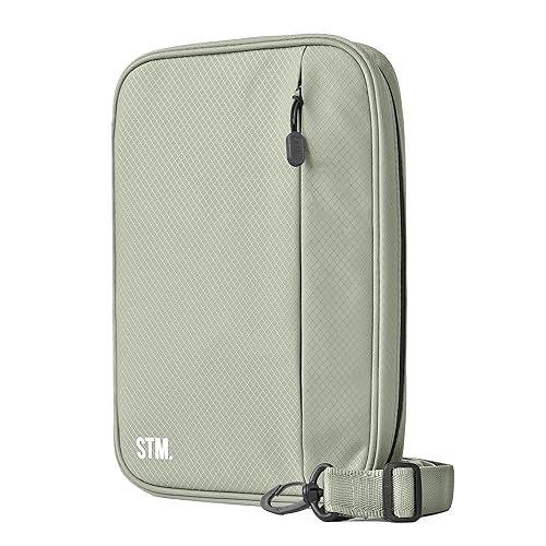 Scribbles That Matter - A5 Pencil Case Pouch + Journal Organizer - Large capacity Kawaii Pencil Pouch, Pen Case, Marker Case, Storage Journal Pouch Zippered Pocket Adjustable Shoulder Strap (7 x 10) - color: Grey, size: A5 (V2)