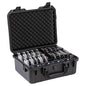 Hard Drive Case 3.5inch 20-Bay Multi-Protection HDD Storage Box Suitcase with Foam External Hard Drive Carrying Case Anti-Static Shock Moisture Proof for HDD/SSD/M.2