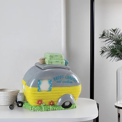 Young's Ceramic Camper Cookie Jar, 9.5" - color: Multicolor