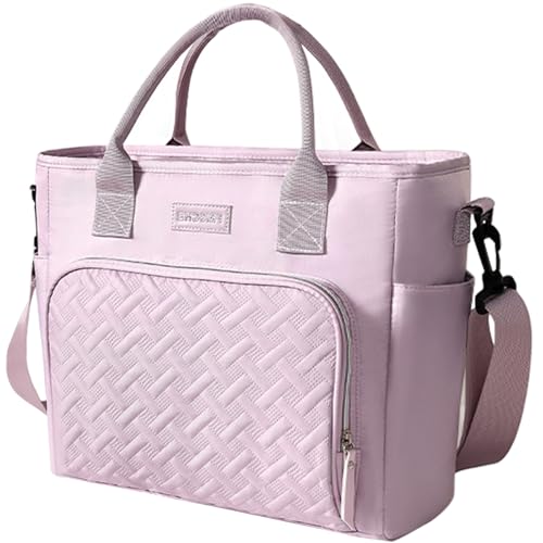 Lunch Bag Insulated Leakproof with Adjustable Shoulder Strap, Lunch Bag Women Lightweight for Work Travel Beach Picnic, Large, Purple - color: Purple-3, size: Large