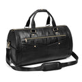 Garment Bag for Travel, Convertible Suit Garment Bag for Men, Stylish Carry On Garment Bag with Shoulder Strap, 2 in 1 Foldable PU Leather Garment Duffle Bag Suit Travel Bag for Men, Black - color: Black