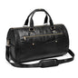 Garment Bag for Travel, Convertible Suit Garment Bag for Men, Stylish Carry On Garment Bag with Shoulder Strap, 2 in 1 Foldable PU Leather Garment Duffle Bag Suit Travel Bag for Men, Black - color: Black