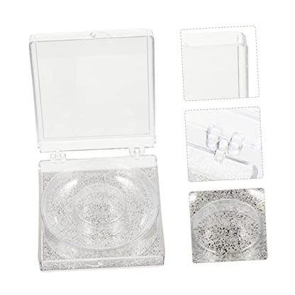 WOONEKY 6pcs Transparent False Eyelash Storage Box Compact Organizer for Packing and Travel Beauty Salons and Personal Use