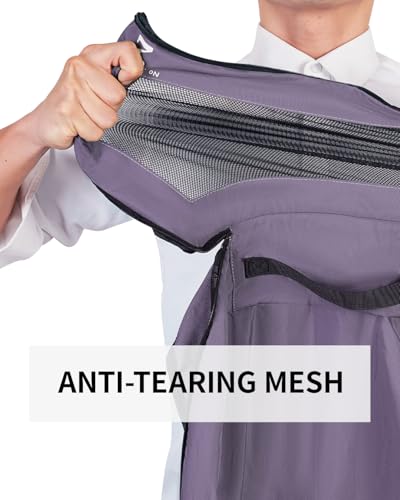 ECOHUB 7 Set Packing Cubes Tear-Resistant Luggage Packing Organizers with Number Icon for Travel Accessories Luggage Suitcase Machine Washable Packing Cubes (Purple) - color: Purple-No Compress, size: 7 Set Packing Cubes