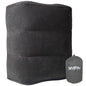 Inflatable Travel Foot Rest Pillow, Adjustable Height Leg Rest Pillow for Cars, Home, Office, Trains, Airplane, Make a Flat Bed for Baby, Kids, Toddlers, Grey, 1 Pack - color: Grey 1
