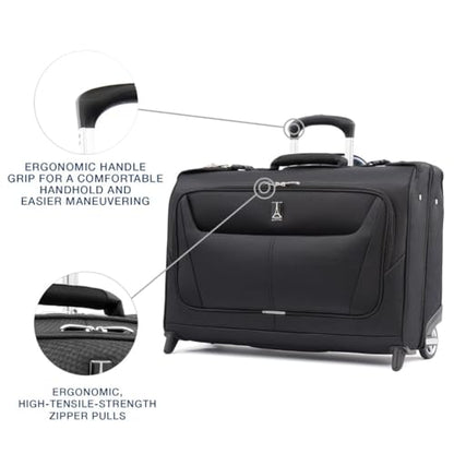 Travelpro Maxlite 5 Softside Lightweight Carry-On Upright 2 Wheel Rolling Garment Bag, 22-Inch — Black