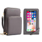 Crossbody Cellphone Purse Women Touch Screen Bag RFID Blocking Wallet Handbag Shoulder Strap - color: Grey-medium, size: Small
