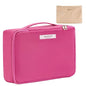 Queboom Travel Makeup Bag Cosmetic Bag Makeup Bag Toiletry bag for women and men (Rosy) - color: Rosy