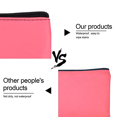 2 Pieces Money Bags with Zipper, 11x6.1 inch Money Pouch, Bank Bag, Cash Bag, Check Wallet, Cosmetics(peach) - color: Peach, size: 2 Pieces