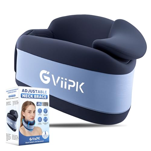 Ice Silk Neck Brace,Neck Brace Cervical Collar,Neck Support Brace for Sleeping Soft,Breathable Cervical Collar for Pain Relief/Posture Correction,Travel, Workers & Neck Injury Recovery for Women & Men