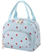 Lunch Bag Women Lunch Box for Women Adult Cute Insulated Lunch Bag Small Cooler Lunch Tote Bags for Work Picnic School (Blue-Strawberry) - color: Blue-Strawberry