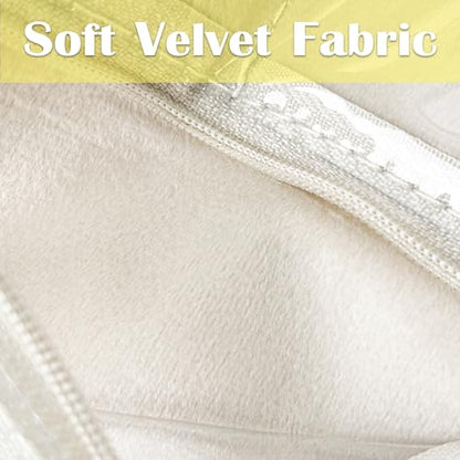 Travel Jewelry Organizer Case,Small Jewelry Bags for Traveling, Jewelry Binder with 24 Pcs Clear Zipper Velvet Pouches (Inner Pages,Beige,3 PCS) - color: Inner Pages,Beige,3 PCS