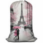 Swono Paris Heavy Duty Laundry Drawstring Bag with Strap, European City Landscape Eiffel Tower 28 x 40 Inches Travel Dirty Clothes Bag for Laundromat and Household, Oil Painting - color: Paris