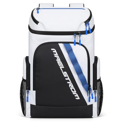Maelstrom Backpack Cooler,36 Can Cooler Backpack,Soft Cooler Bag Insulated Leakproof,Lightweight Ice Chest Backpack,Travel Cooler Lunch Backpack for Camping,Hiking,Beach - color: White