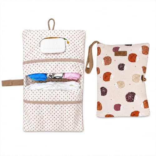 HAMUR Baby Diaper Bag Organizer – Compact & Foldable Stroller Pouch for Newborn Essentials | Travel-Friendly | Fits Boys & Girls (Urchin) - color: Urchin