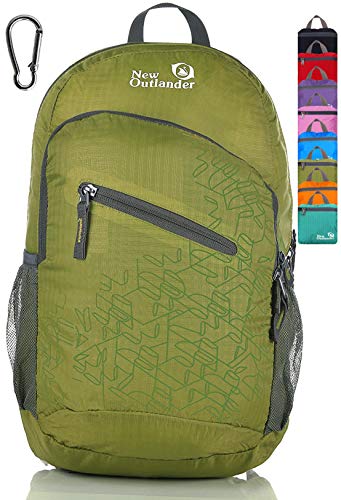 Outlander Packable Handy Lightweight Travel Hiking Backpack Daypack, Green - color: Green, size: 20L