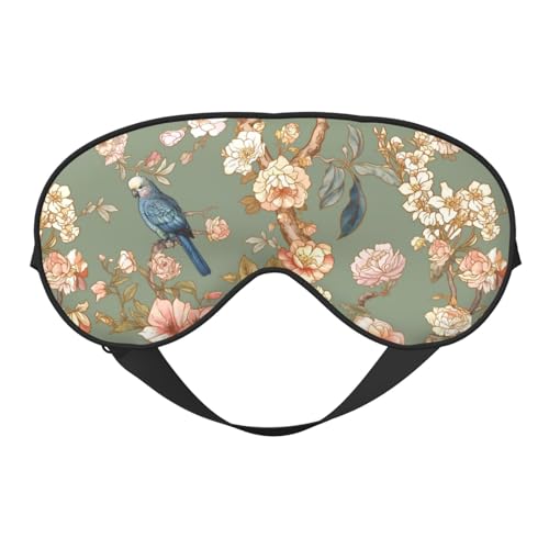 Blossom Trees Sleep Mask for Women & Men - Comfortable Eye Mask with Adjustable Strap - Soft Eye Cover Blindfold for Travel, Yoga, Nap, Shift Work - color: Blossom Trees