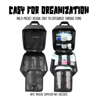 Tactical Medical Utility Pouch Rip Away First Aid Survival Bag for Travel Outdoor Hiking and Emergency Everyday Carry - color: Orange