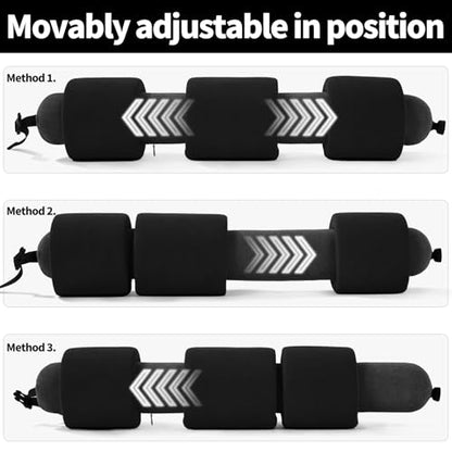 3-Ring Memory Foam Travel Neck Pillow It has obtained a Patent. The Three Rings can be movably Adjusted to Provide Flexible Support for The Neck, Head, and Other Areas.Black - color: Black