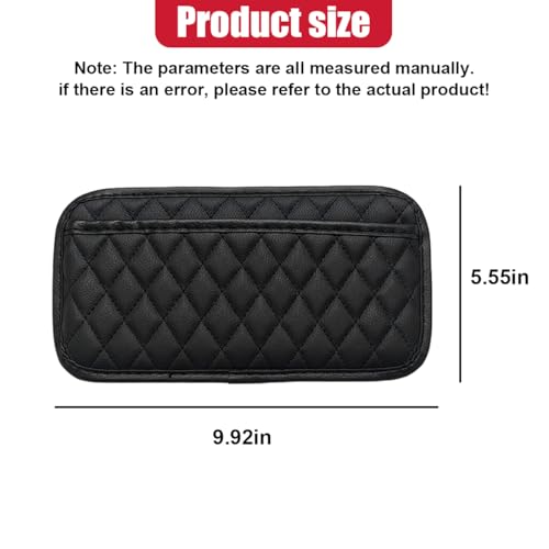 2PCS Car Side Pocket Organizer, Universal Waterproof PU Leather Auto Seat Gap Filler Storage Bag, Self-Adhesive Multifunctional Car Door Sunglasses Holder Pouch for Phone, Card (L) - size: L