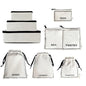 Bag-All Packing Cubes for Travel | Luggage Organizers for Suitcase | Travel Storage Cubes for Organizing | Luggage Organizer Bags | Traveling Essentials | Pack of 8 | Cream