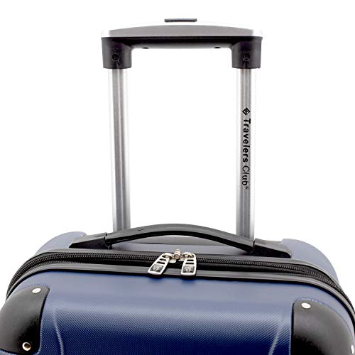 Travelers Club Chicago Hardside Expandable Spinner Luggages, Navy Blue, 5 Piece Set, TCL-77995-410 - color: Navy Blue, size: 5 Piece Set