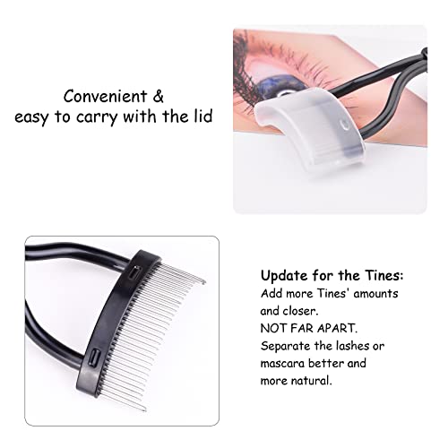 MSQ Eyebrow Brush and Comb Eyelash Brush Eyelash Separator Eye Brow Comb & Spoolie Brush Professional Mascara Brushes Eyebrow Eyelash Grooming Brush Eye Makeup Tools Set (3 PCS) - size: 3 PCS