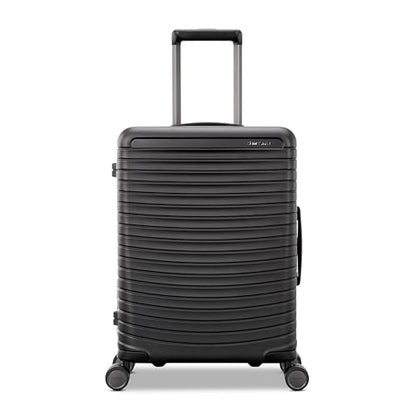 Framelock Max 21” Carry-On Hardshell Zipperless Luggage - Highly Secure Integrated Eazylock™ Mechanism - RightHeight™ Adjustable Handle System - 360° Spinner Wheels - Airline Approved - Asphalt Black - color: Black, size: Carry-on Spinner