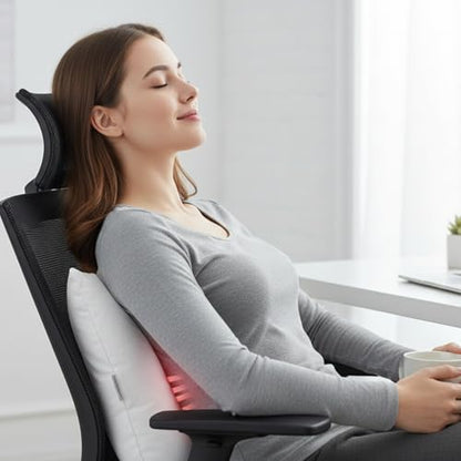 Small Neck Roll Buckwheat Pillow - 15 x 6’’ Cervical Neck Pillow for Lumbar, Knee & Backrest – Best Pillows for Side Sleepers & Travel with Adjustable Head & Breathable Zipper Cotton Case - 2.4 lbs
