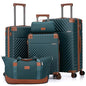 Cosbarn Luggage Sets 5 Piece with TSA Lock Spinner Wheels, Unisex Hard Case ABS Suitcase Set, Hardshell Lightweight Waterproof Travel Hardside Suitcases with Wheels for Women Men, Dark Green - color: DarkGreen, size: 5 Piece Sets (20/24/28/Db/Tb)