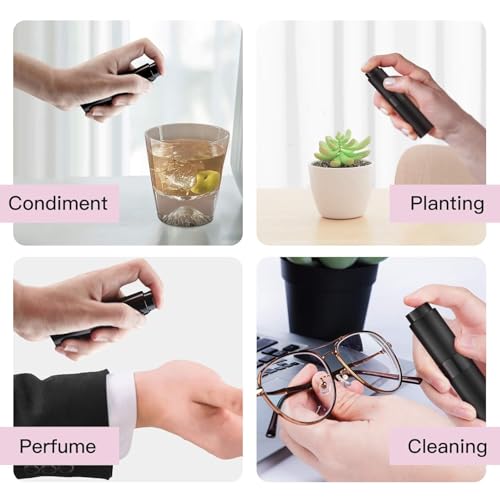 Tekson Travel Perfume Atomizer Refillable 8ml (5 PCS), Travel Cologne Sprayer Mini, Perfume Bottle Empty Small (Blue) - color: BBSBG